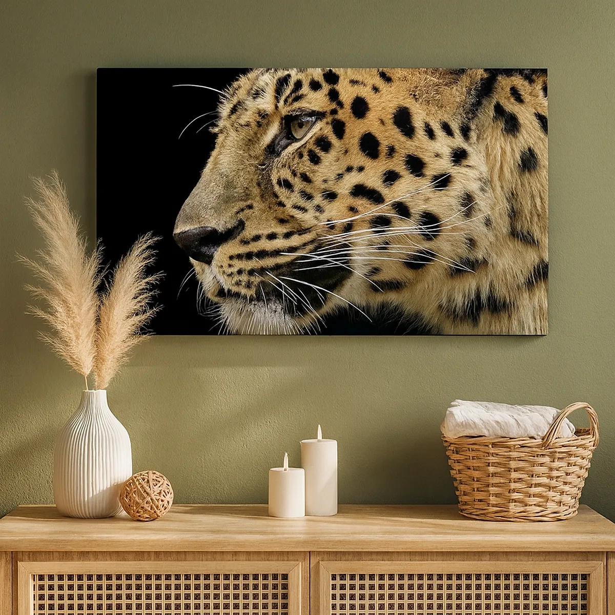 Bild auf Leinwand - Leinwandbild - Ruhig, fokussiert, bereit - 30x30 cm