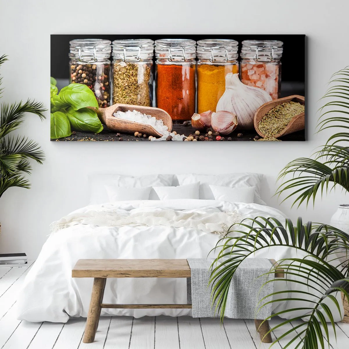 Bild auf Leinwand - Leinwandbild - Für einen Geschmack des Lebens - 90x30 cm