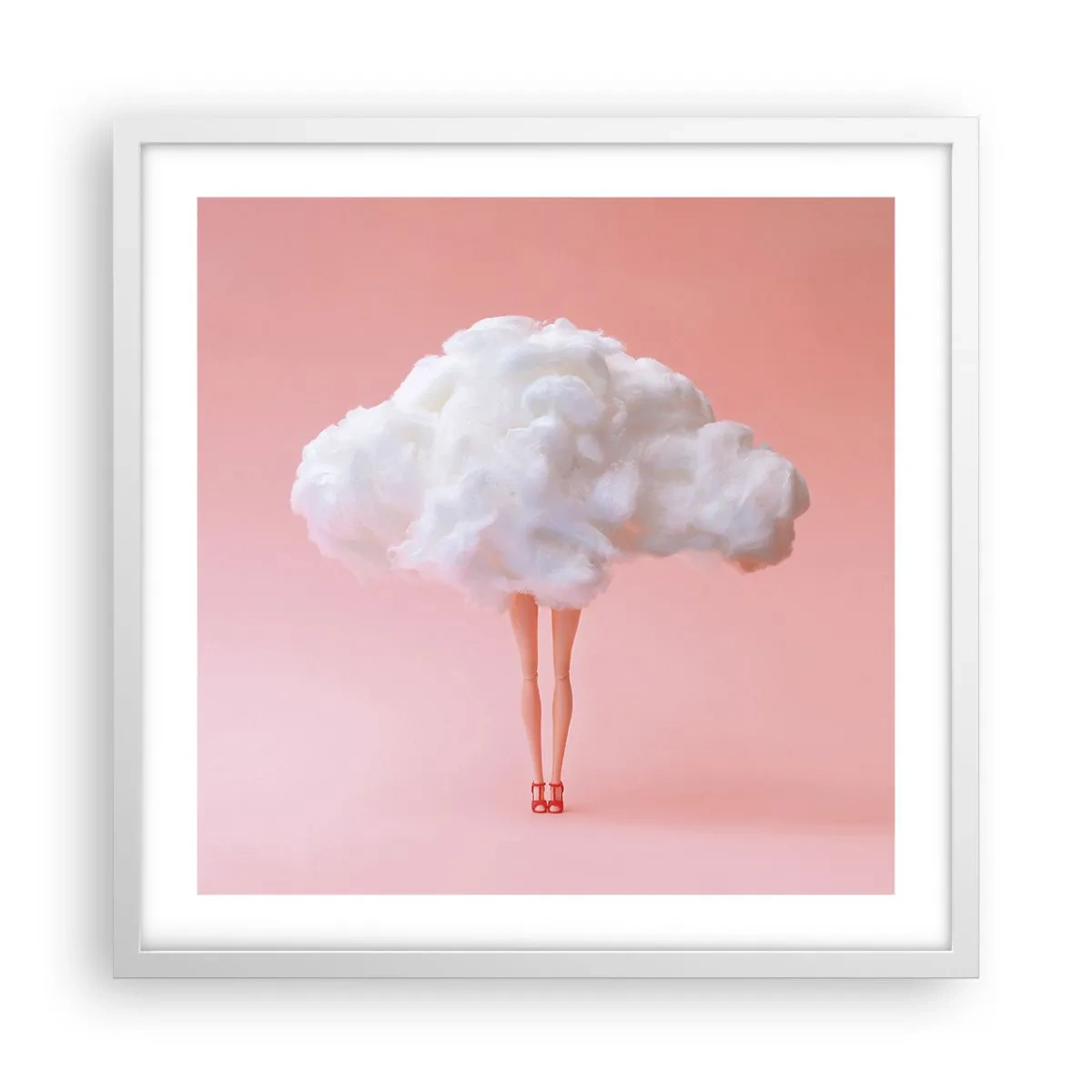 Poster in einem weißen Rahmen - Süßes Versprechen - 50x50 cm