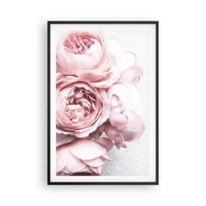 Poster in einem schwarzem Rahmen - Für Romantiker - 61x91 cm