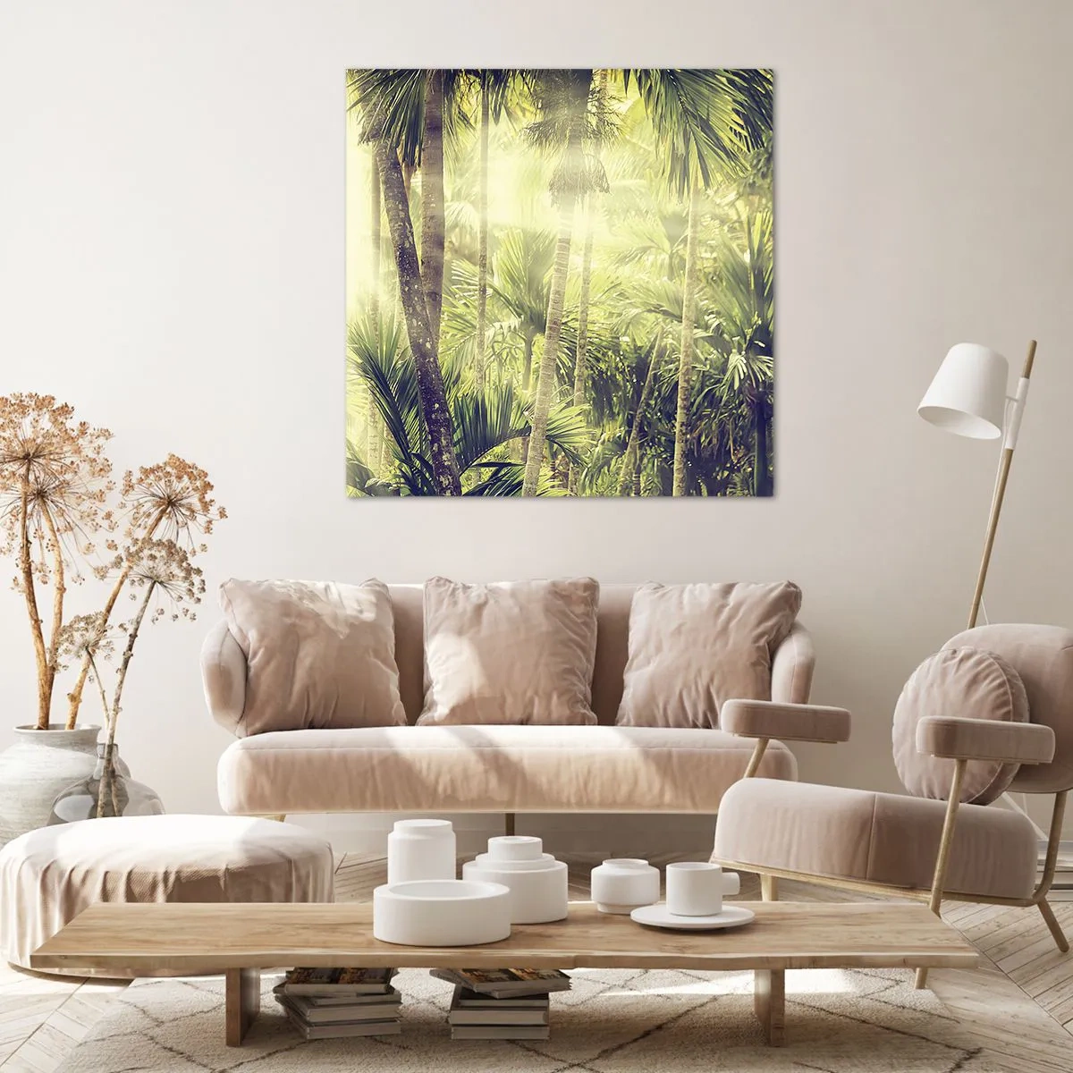 Bild auf Leinwand - Leinwandbild - In grüner Hitze - 40x40 cm