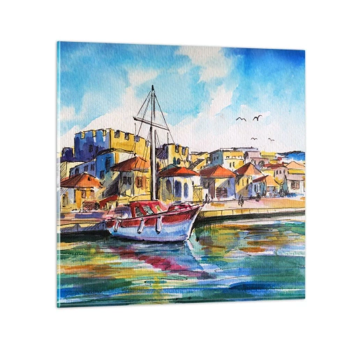 Glasbild - Bild auf glas - Regenbogennachmittag - 30x30 cm