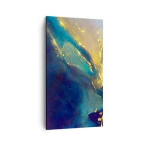 Bild auf Leinwand - Leinwandbild - Der goldene Teich - 45x80 cm