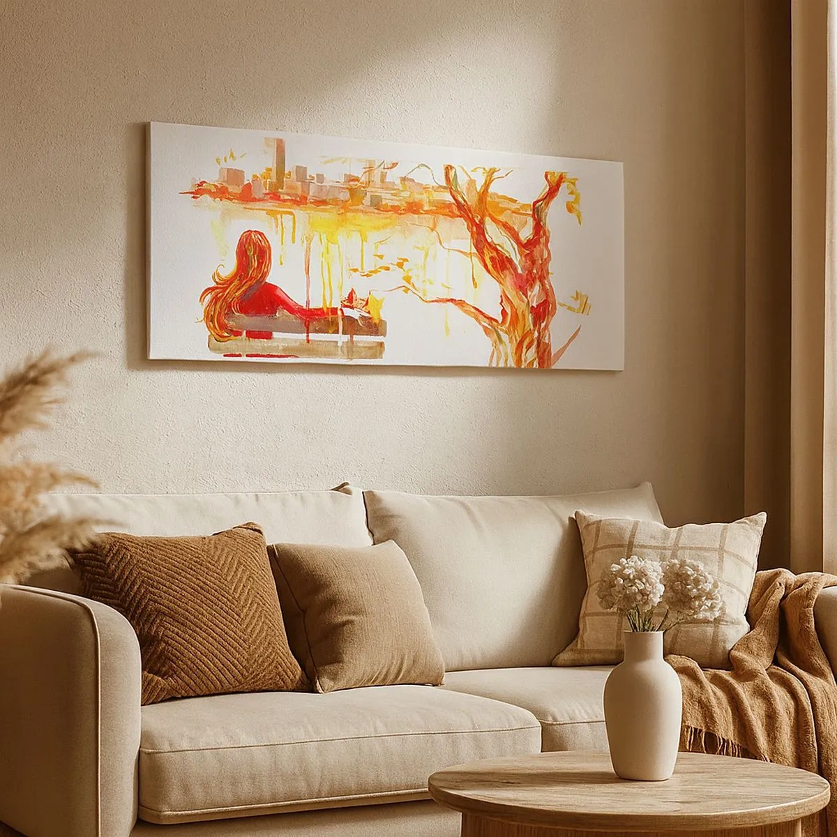 Bild auf Leinwand - Leinwandbild - Ein Moment der Besinnung - 100x40 cm