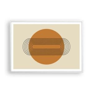 Poster in einem weißen Rahmen - Perfekter Plan - 100x70 cm