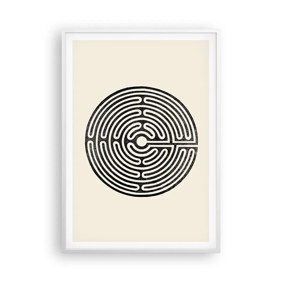 Poster in einem weißen Rahmen - Geheimnisvolle Ordnung - 70x100 cm