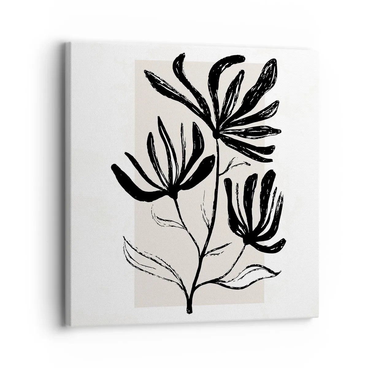 Bild auf Leinwand - Leinwandbild - Skizze für das Herbarium - 30x30 cm