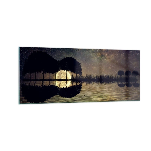 Glasbild - Bild auf glas - Nacht am Ende der Welt - 100x40 cm