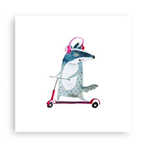 Poster - Dachsfreude - 30x30 cm