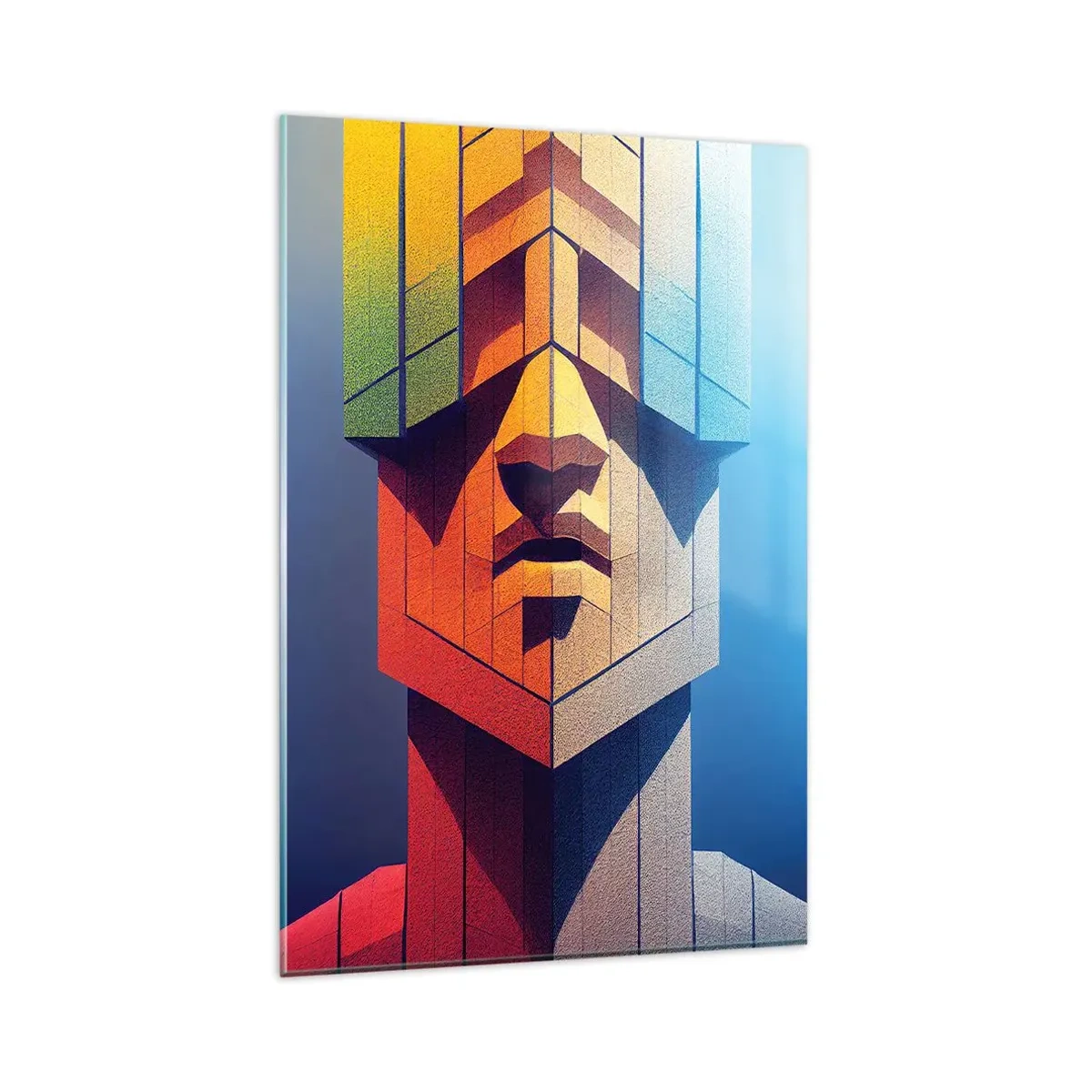 Glasbild - Bild auf glas - Ein Mann mit Prinzipien - 80x120 cm