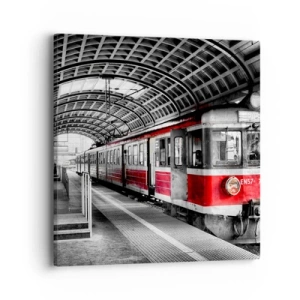 Bild auf Leinwand - Leinwandbild - Vielleicht ist es eine Reise Ihres Lebens? - 40x40 cm