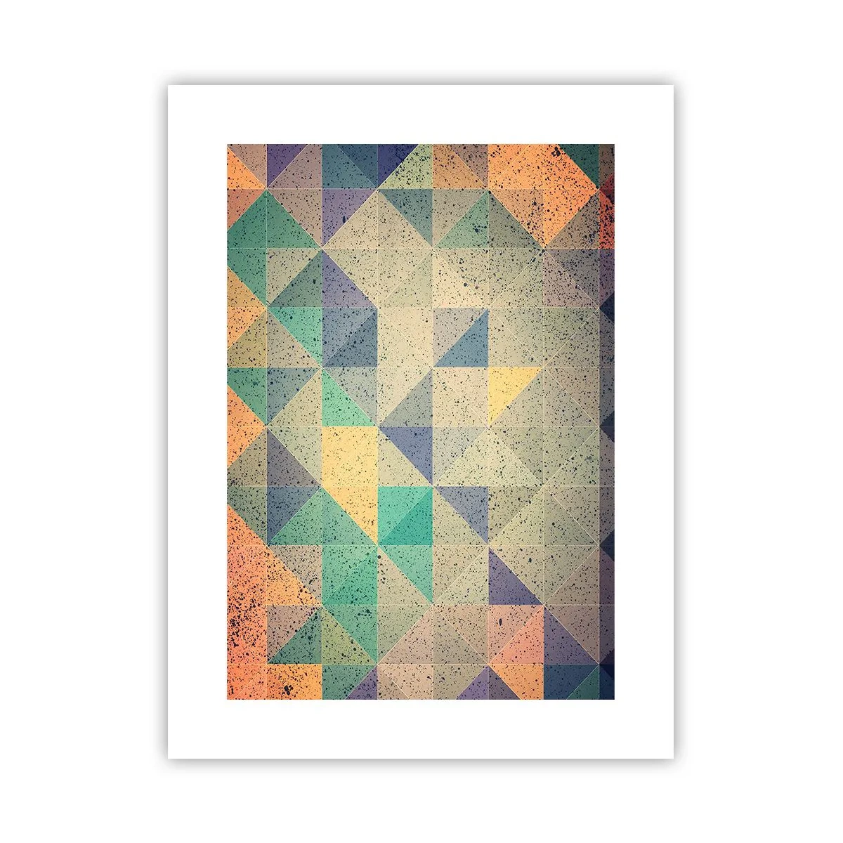 Poster - Republik der Dreiecke - 30x40 cm