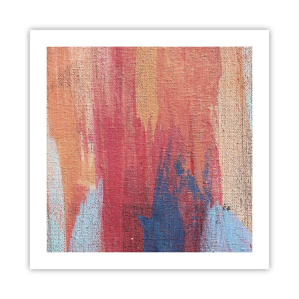 Poster - Renne den Regenbogen hinunter - 50x50 cm