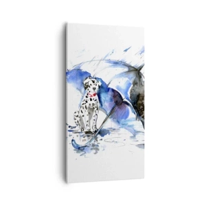 Bild auf Leinwand - Leinwandbild - Dafür ist ein Freund da - 55x100 cm