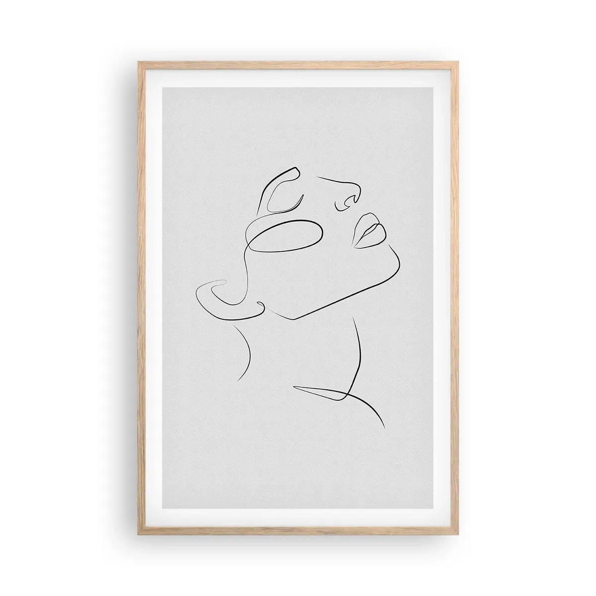 Poster in einem Rahmen aus heller Eiche - Die Drehungen und Wendungen der Träume - 61x91 cm
