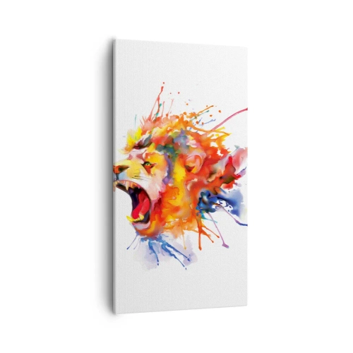 Bild auf Leinwand - Leinwandbild - Um vor Wut zu explodieren - 55x100 cm