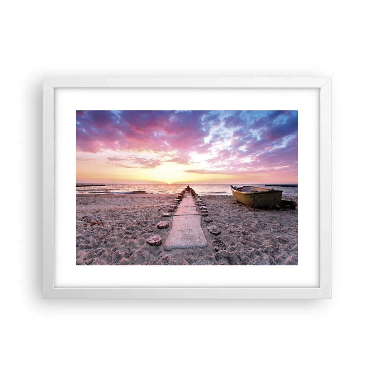 Poster in einem weißen Rahmen - Ein Moment tiefer Erfahrung - 40x30 cm