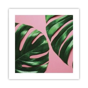 Poster - Rendezvous im Grünen - 40x40 cm