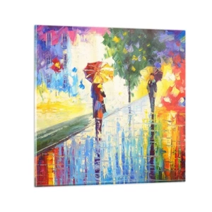 Glasbild - Bild auf glas - Und alles klar - 60x60 cm