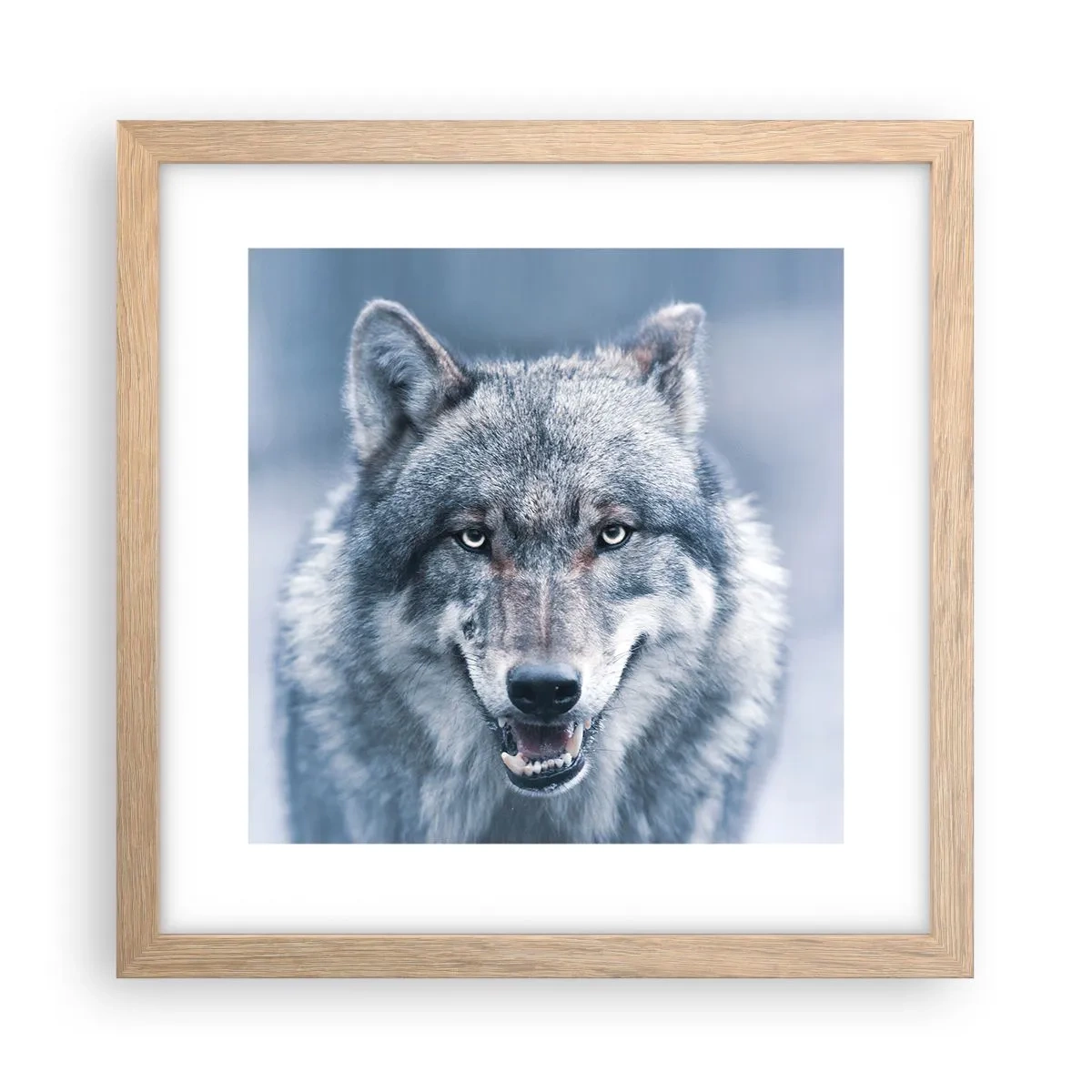 Poster in einem Rahmen aus heller Eiche - Werden Sie die Herausforderung annehmen? - 30x30 cm