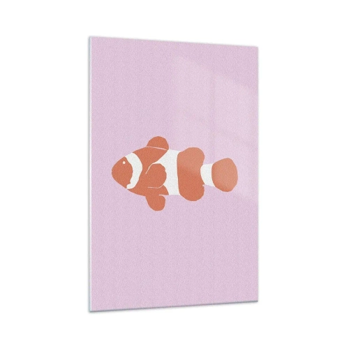 Glasbild - Bild auf glas - In Koralle an Gesicht und Schwanz - 70x100 cm