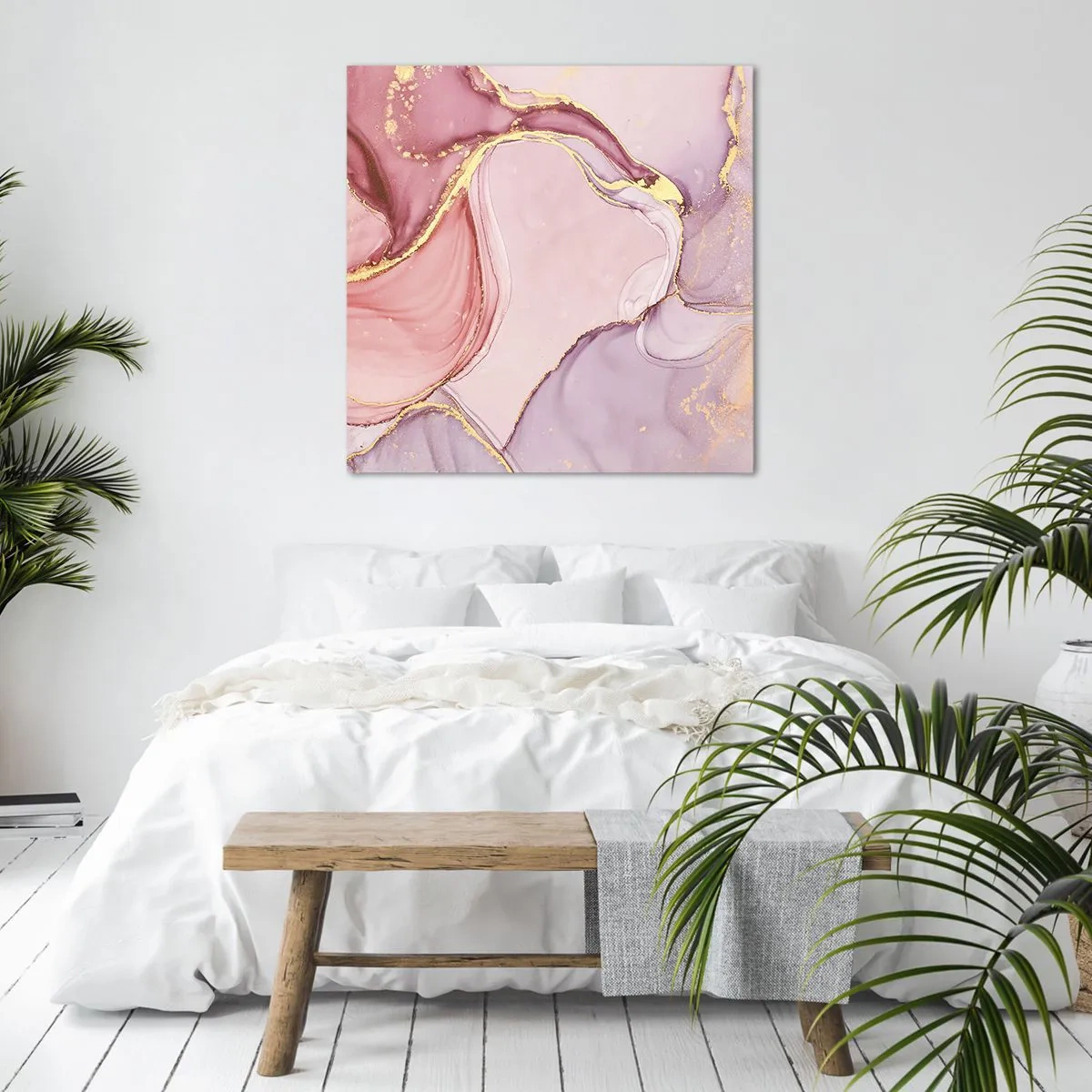 Bild auf Leinwand - Leinwandbild - Eine Liebkosung der Farben - 40x40 cm