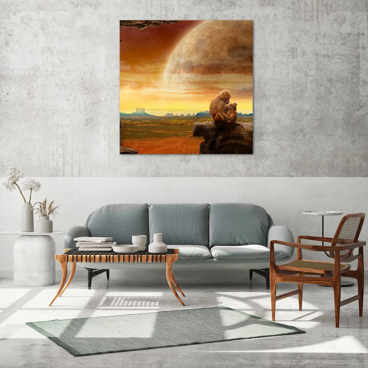 Glasbild - Bild auf glas - Die Liebe ist überall gleich - 40x40 cm