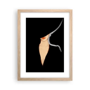 Poster in einem Rahmen aus heller Eiche - Eleganz und Stil - 30x40 cm