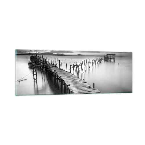 Glasbild - Bild auf glas - Der Frieden eines vergessenen Ufers - 90x30 cm