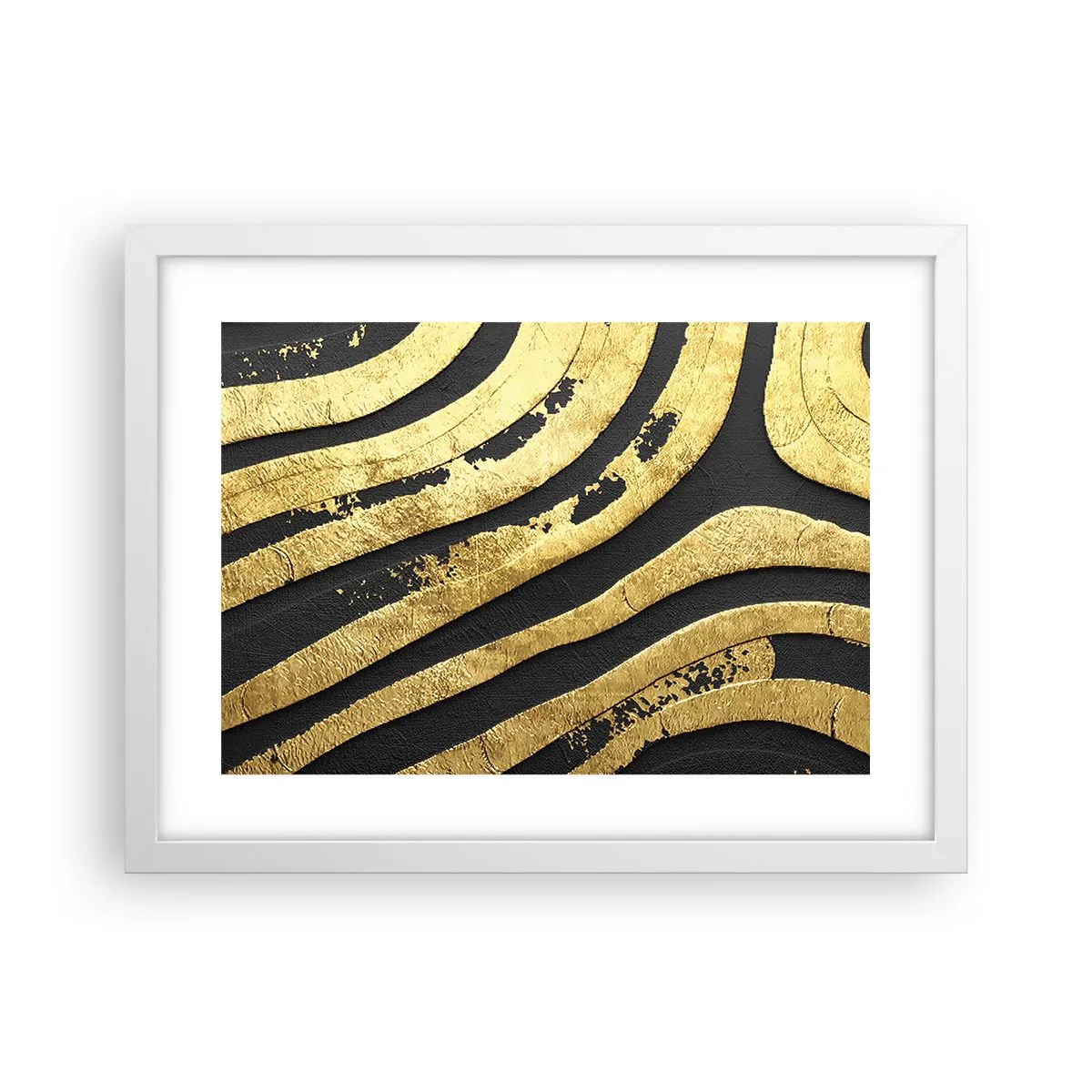 Poster in einem weißen Rahmen - Alles fließt - 40x30 cm