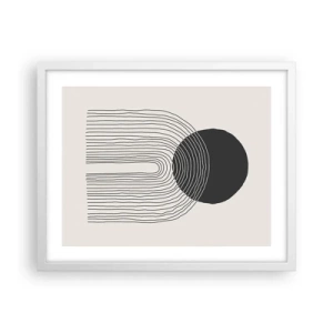 Poster in einem weißen Rahmen - Zittern und Vertrauen - 50x40 cm