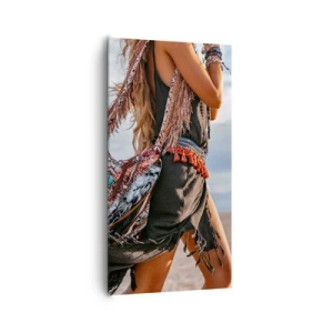 Bild auf Leinwand - Leinwandbild - Das Mädchen des Schamanen - 65x120 cm