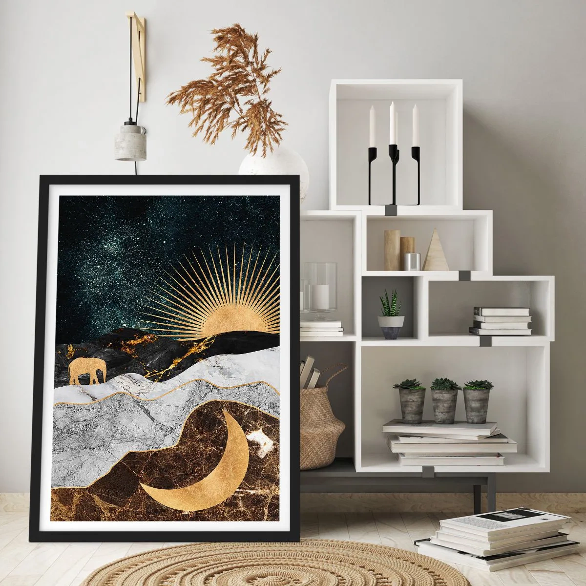 Poster in einem schwarzem Rahmen - Ewige Gesetze - 30x40 cm