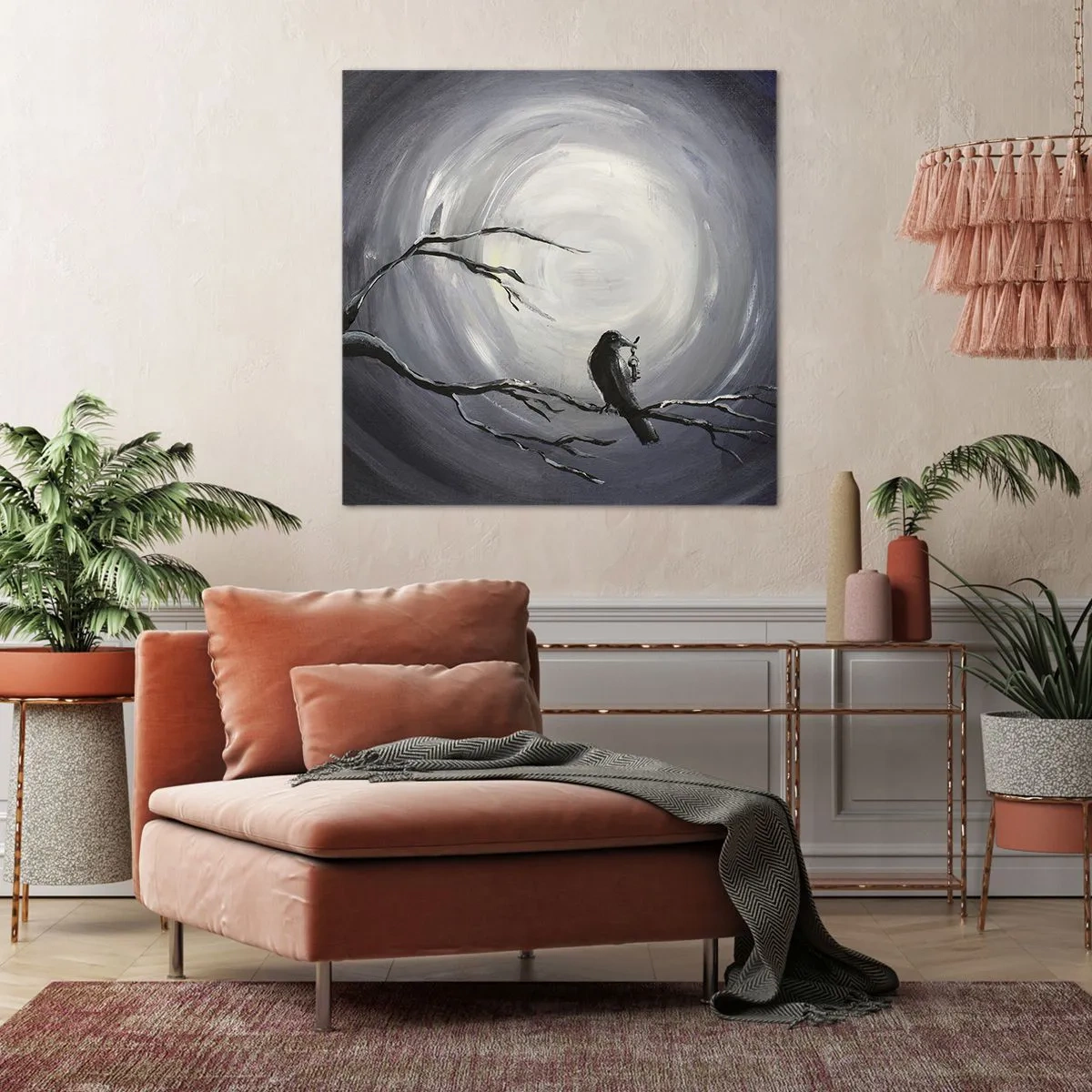Bild auf Leinwand - Leinwandbild - Der Schlüssel zum Geheimnis der Nacht - 70x70 cm