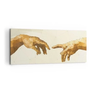 Bild auf Leinwand - Leinwandbild - Göttliche Geometrie - 100x40 cm