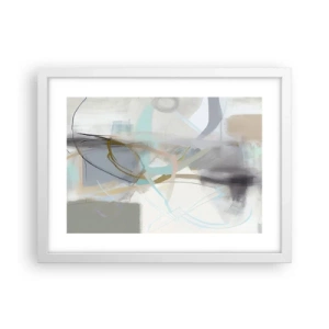 Poster in einem weißen Rahmen - Neblige Abstraktion - 40x30 cm