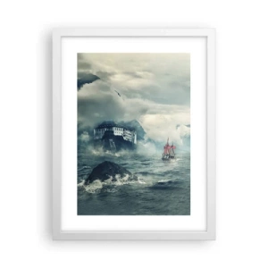 Poster in einem weißen Rahmen - In magischen Gewässern - 30x40 cm