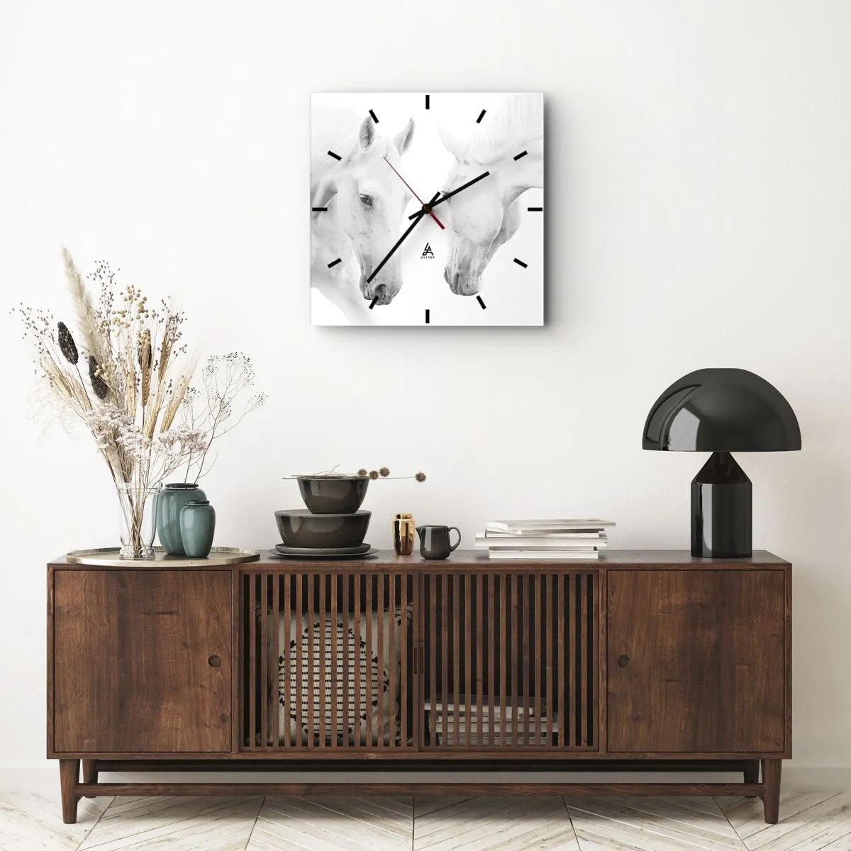 Wanduhr - Glasuhr - Ist das Freundschaft...? - 30x30 cm