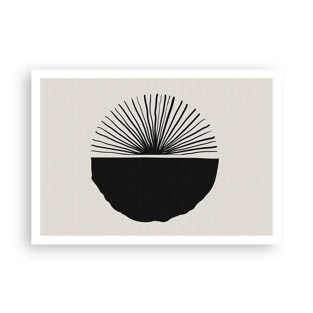 Poster - Minimalistisches schwarzes Motiv auf hellem Hintergrund - 100x70cm - Eine Reihe von Möglichkeiten - Moderne Wanddekoration für Wohnzimmer und Schlafzimmer ARTTOR