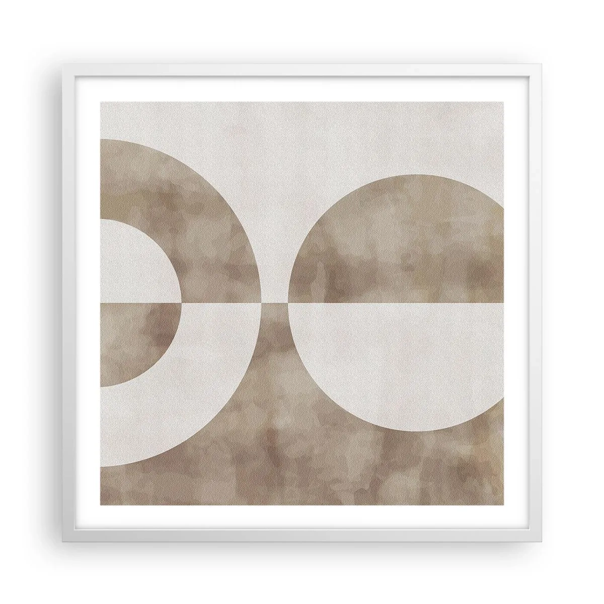 Poster in einem weißen Rahmen - Ähnlichkeiten und Unterschiede - 60x60 cm