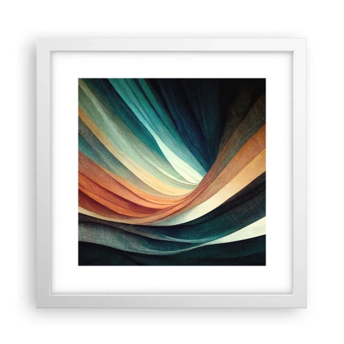 Poster in einem weißen Rahmen - Aus Farben gewebt - 30x30 cm