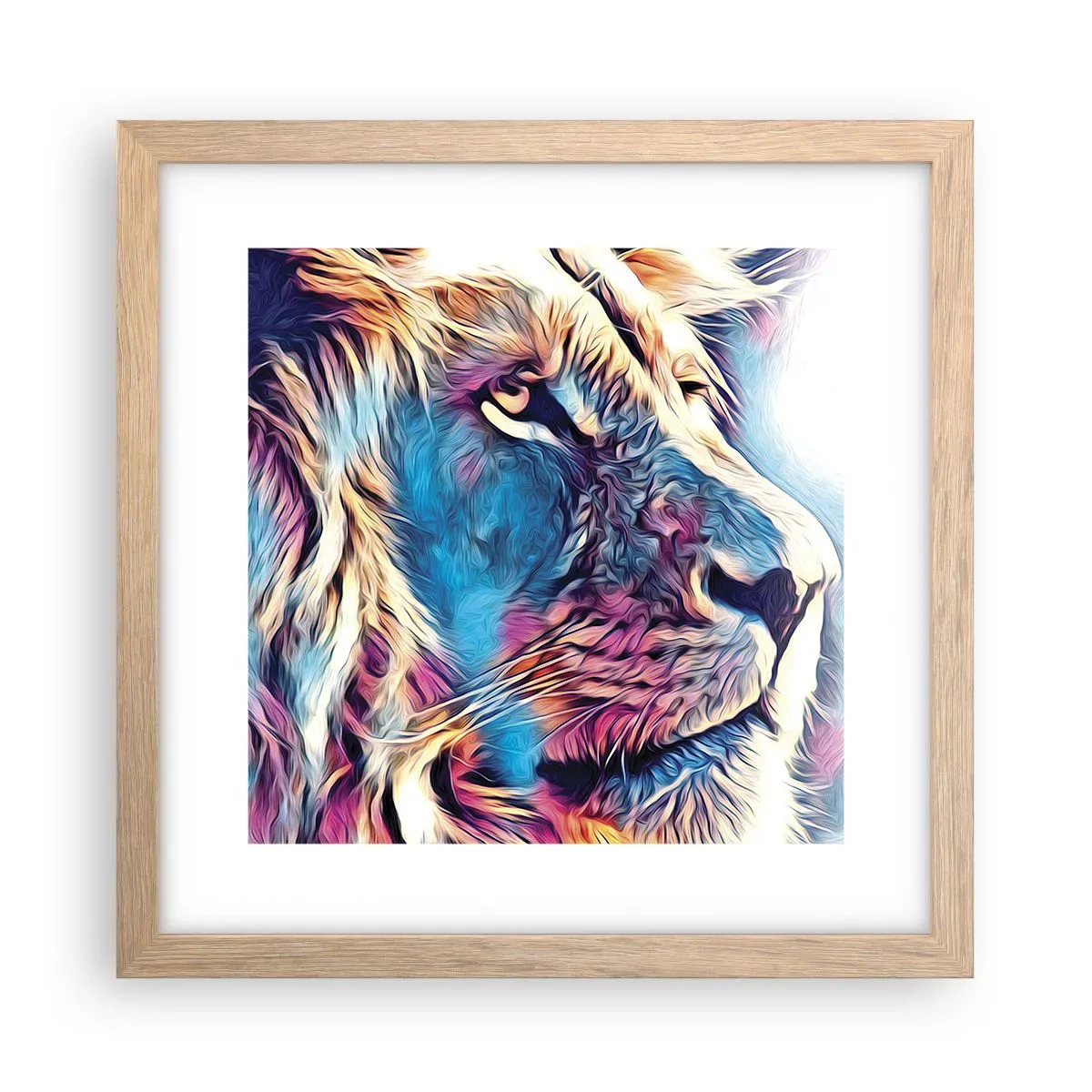 Poster in einem Rahmen aus heller Eiche - Die Weisheit der Natur - 30x30 cm