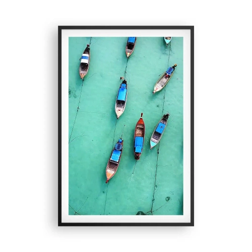 Poster in einem schwarzem Rahmen - In freudiger Erwartung - 61x91 cm