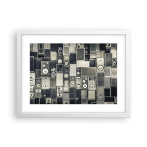 Poster in einem weißen Rahmen - Und es ist alles in Ordnung - 40x30 cm