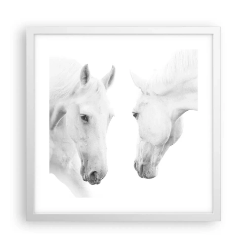 Poster in einem weißen Rahmen - Ist das Freundschaft...? - 40x40 cm