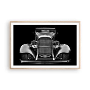 Poster in einem Rahmen aus heller Eiche - Wahrer Gentleman - 91x61 cm