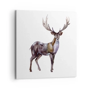 Bild auf Leinwand - Leinwandbild - König des nördlichen Waldes - 60x60 cm