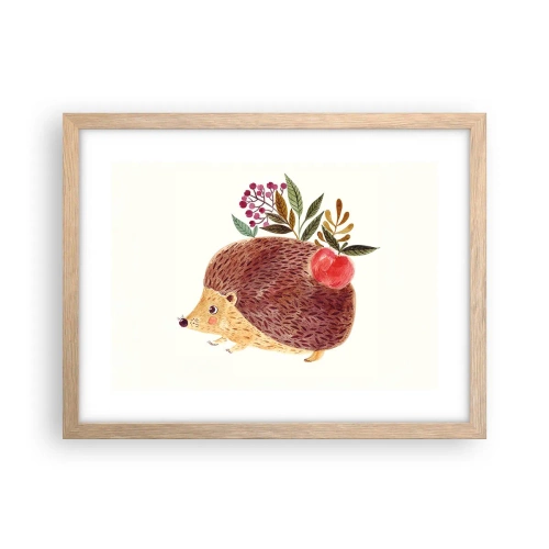 Poster in einem Rahmen aus heller Eiche - Und dann magst du mich schon - 40x30 cm