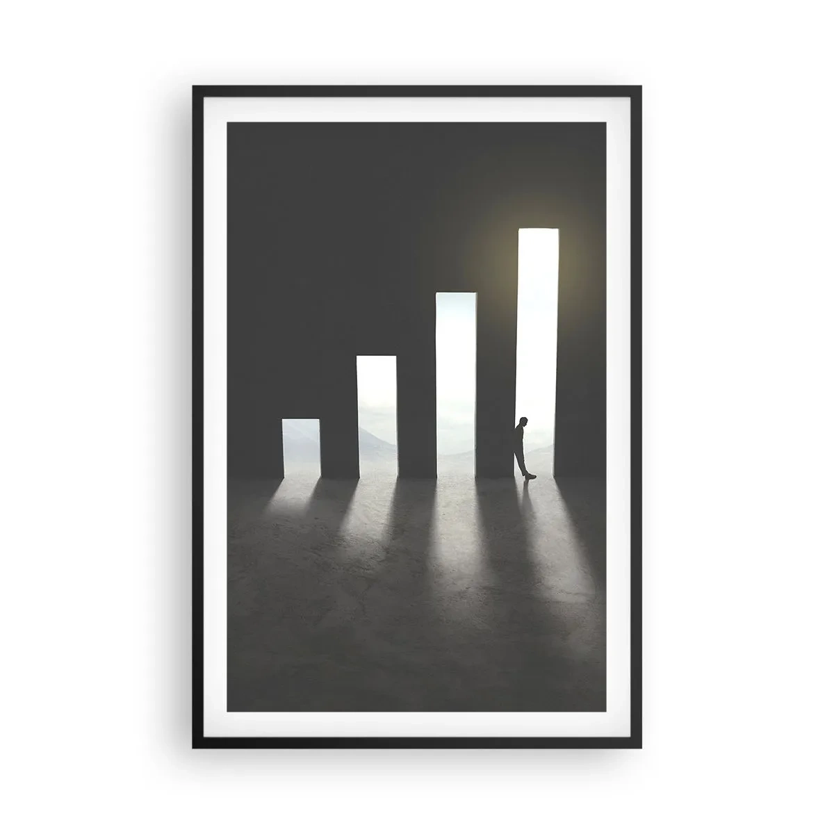 Poster in einem schwarzem Rahmen - Erfolg – ​​Impression - 61x91 cm