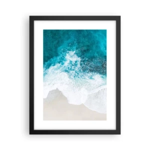 Poster in einem schwarzem Rahmen - Natürliche Liebkosung - 30x40 cm